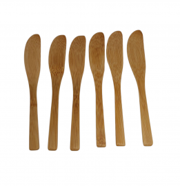 KK UNTADOR CUCHILLO BAMBU X6 NS043454 13CM EN BOLSA