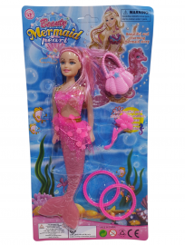 KK MUñECA SIRENA E/BL + ACC PK4738 28CM SIRENITAS