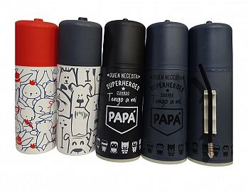 MATE A MATES 2.0 SERIGRAFEADO DIBUJOS TERMOS AUTOCEBANTES 500ML DIA DEL PADRE