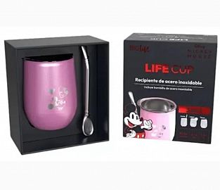 MATES 3EN1 LIFE CUP E/CAJA DISNEY MINNIE MOUSMATES-VASOS-TAZAS BOMBILLA ACERO INOX BIGLIFE