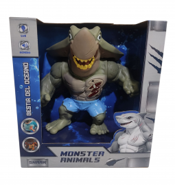SB.MONSTER ANIMAL 56148 C/LUZ Y SONIDO E/CAJA ARTICULADO TIBURON