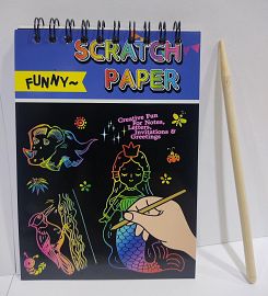 PAPEL MAGICOS BLOCK 10X14CM 10HOJAS     C/LAPIZ ANILLADOS