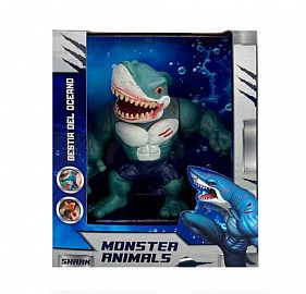 SB.TIBURONES MONSTERS ARTICULADOS C/SONIDO E/CAJA 56146 24X11X22CM