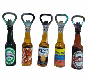 KT.DESTAPADOR FORMA DE BOTELLAS              IMAN