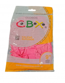 CBX GLOBOS 9P.ROSA X50UNIDAD COTILLON
