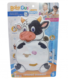 SB.AGUA MAGICAS VACA BABYGUS E/BL 32X21CM 55039 PIZARRAS