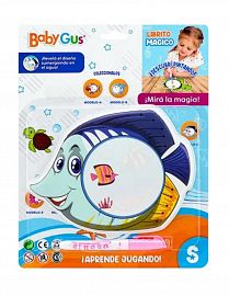 SB.AGUA MAGICA PEZ BABYGUS 54776 E/BL   24X31X2CM PIZARRAS