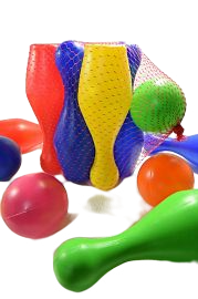 ARI JUEGO BOWLING X6+1PEL.E/RED              BOLOS JUEGOS