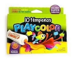 PLAYCOLOR TEMPERAS X 10 COLORES 8CC.-1000-