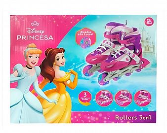 SB.ROLLERS PRINCESAS 3EN1 (34-37) E/CAJA 12227 - RUEDAS C/LUCES -INTERCAMBIABLES