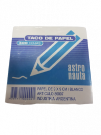 TACO PAPEL 9X9 BLANCO 7301 MEDORO