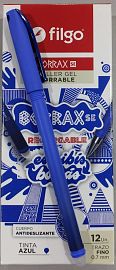 FILGO BIROME BORRAX ROLLER GEL BORRABLE BRXSE7 LAPICERAS 0.7MM AZUL