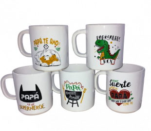 A.TAZAS CERAMICA MOTIVO PAPA 300CC           DIA DEL PADRE TAZONES